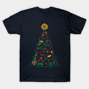 Supernatural Christmas Tree T-Shirt